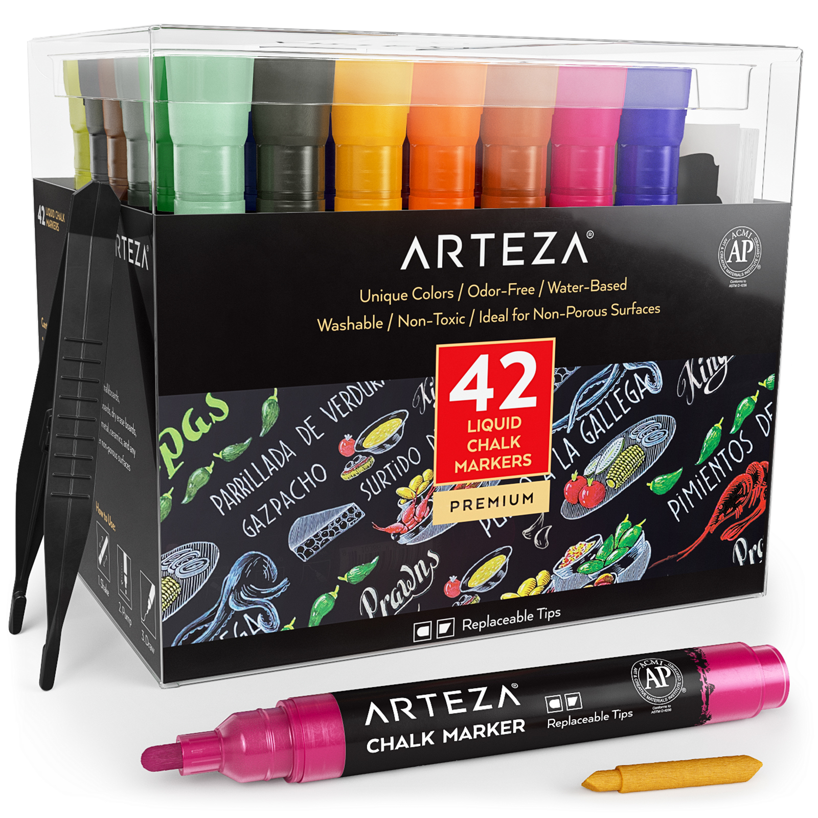 Arteza® 42 Liquid Chalk Markers Set
